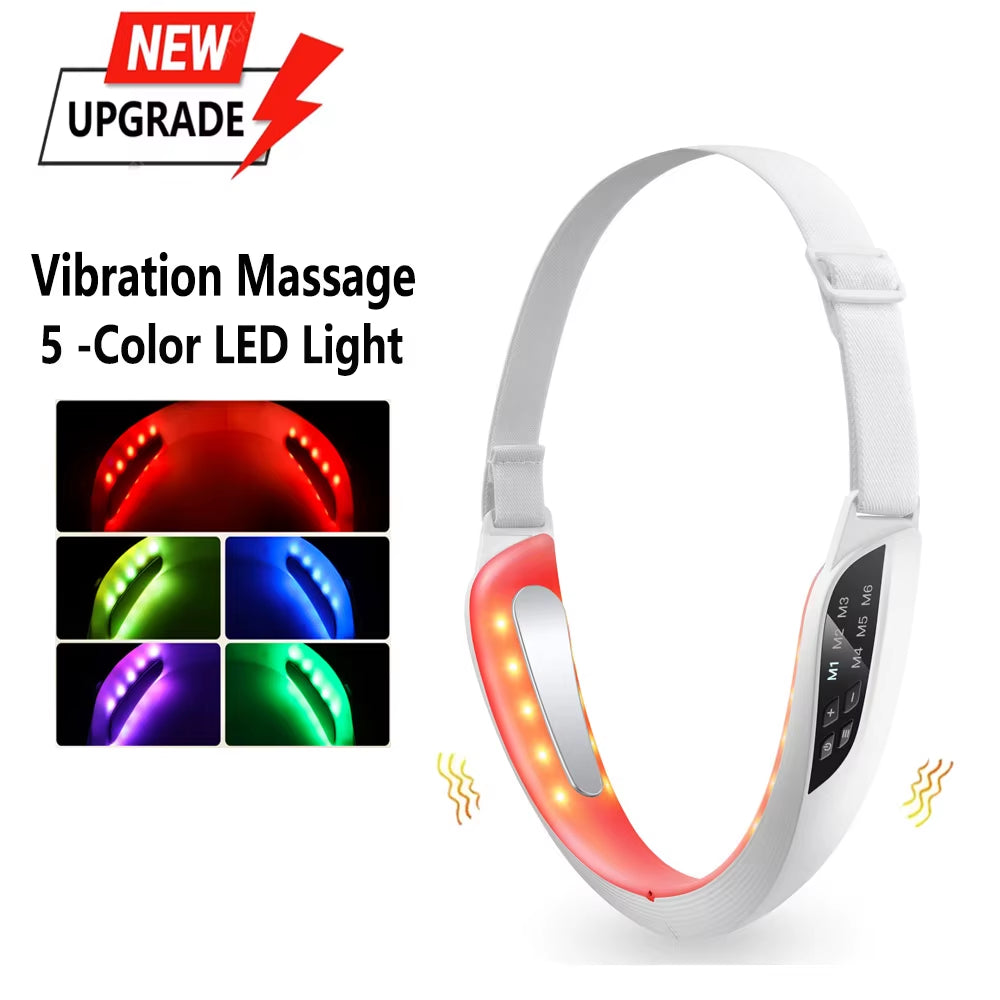 Transform Your Look with the Electric V Face Lifting Beauty Device - 6 Modes & 8 Levels of EMS Micro-Current for Double Chin Removal and Skin Care