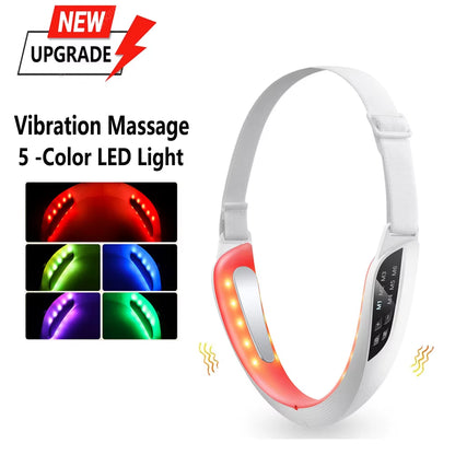 Transform Your Look with the Electric V Face Lifting Beauty Device - 6 Modes & 8 Levels of EMS Micro-Current for Double Chin Removal and Skin Care
